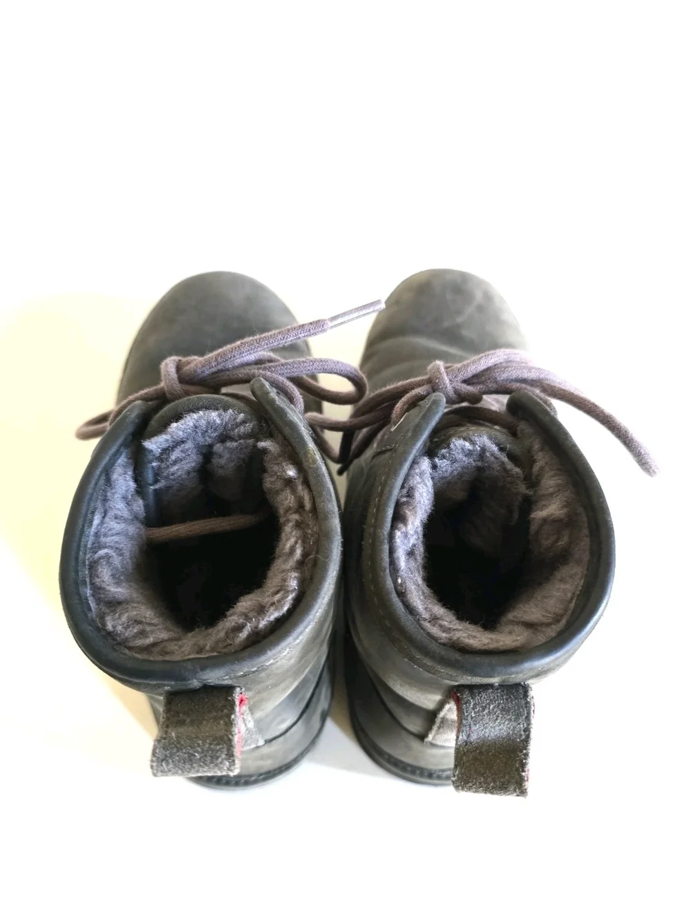 UGG HARKLEY WATERPROOF MEN BOOTS LEATHER Gray sz 9US